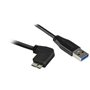 StarTech.com Câble Micro USB 3.0 slim - USB-A vers Micro-B à angle droit de 1 m - M/M