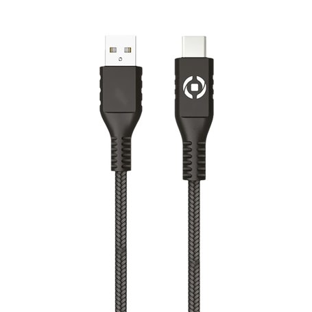 Câble USB A vers USB C Celly PL2MUSBUSBC 2 m Noir