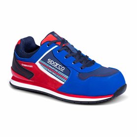 Chaussures de sécurité Sparco Ndis Scarpa Gymkhana Martini Racing S3 ESD Bleu Rouge