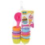 Set de jouets de plage Colorbaby 15 Pièces Moules Glace Cupcake (24 Unités)