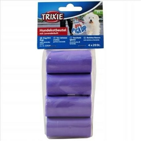 Sac à ordures Trixie 22839 Violet Pourpre Plastique (80 Pièces)