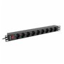 Multiprise 9 Prises avec Interrupteur Lanberg PDU-09F-0300-BK 4000 W 220-250 V 16 A 3 m