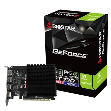 Carte Graphique Biostar VN7313TG46 NVIDIA GeForce GT 730 4 GB GDDR3