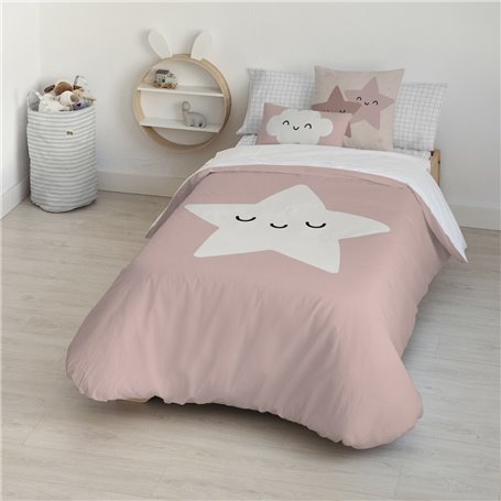 Housse de Couette Kids&Cotton Nadir Rose 155 x 220 cm