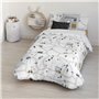 Housse de Couette Kids&Cotton Brail Blanc 175 Fils 180 x 220 cm