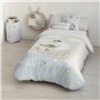 Housse de Couette Kids&Cotton Farid Beige 175 Fils 180 x 220 cm