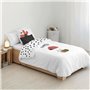 Housse de Couette Kids&Cotton Kamal Blanc 175 Fils 180 x 220 cm