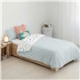 Housse de Couette Kids&Cotton Kanu Bleu 175 Fils 180 x 220 cm