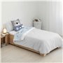 Housse de Couette Kids&Cotton Kanu Gris 175 Fils 180 x 220 cm