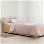 Housse de Couette Kids&Cotton Werner Rosa Rose 175 Fils 180 x 220 cm