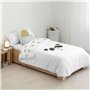 Housse de Couette Kids&Cotton Inder Noir 175 Fils 180 x 220 cm