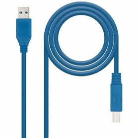 Câble USB NANOCABLE 10.01.0802-BL 2 m Bleu (1 Unité)