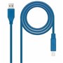 Câble USB NANOCABLE 10.01.0802-BL 2 m Bleu (1 Unité)
