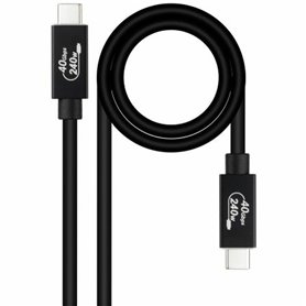 Câble USB NANOCABLE 10.01.5001 Noir 1 m (1 Unité)