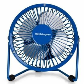 Mini Ventilateur avec USB pour Ordinateur Orbegozo PW 1026 Bleu