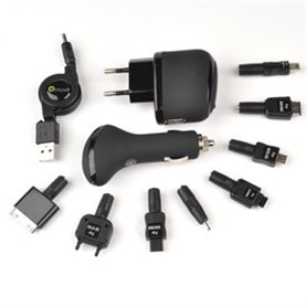 PACK CHARGE SECTEUR ET VOITURE+8 CONNECTEURS