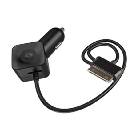 CHARGEUR VOITURE 1A 30PIN 1.2M NOIR