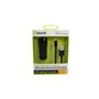 SPRING PACK CHARGEUR VOITURE 2USB+CABLE 2A USB/LIGHTNING 1M NOIR