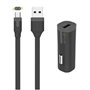 TAB PACK CHARGEUR VOITURE 1USB+CABLE 1A USB/MICRO-USB 1M NOIR