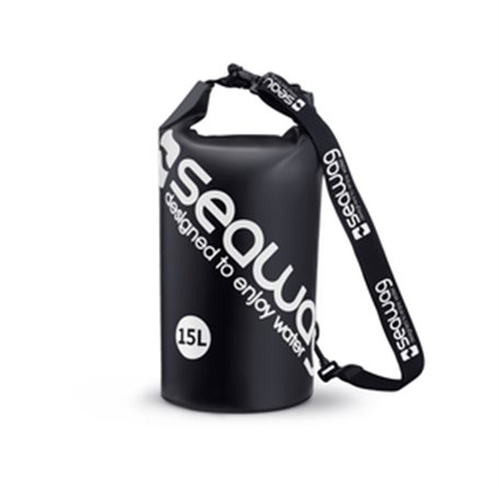 SAC ETANCHE 15L AVEC BANDOULIERE NOIR