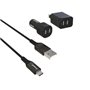 KIT 2USB FASTCHARGE CAR + SECTEUR + CABLE MICRO USB 1