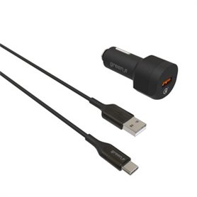 CHARGEUR VOITURE QC 3.0 1 USB + CABLE TYPE C 1