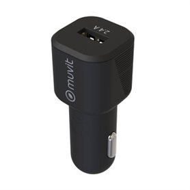 CHARGEUR VOITURE 1 USB 2.4A 12W NOIR