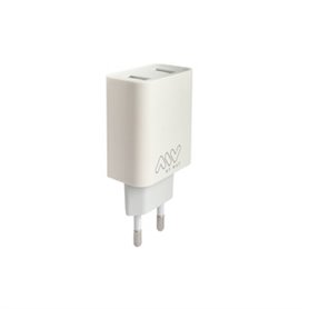 CHARGEUR SECTEUR 2 USB 3A BLANC