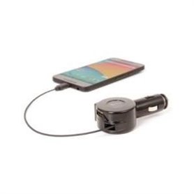 CHARGEUR VOITURE RETRACTABLE LIGHTNING AVEC UN PORT USB