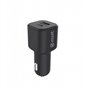 CHARGEUR VOITURE PD USBC 20W  + QC 3.0 18W NOIR