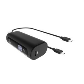 TIGER POWER POWERBANK 5000MAH PD + QC AVEC 2 CABLES USB-C NOIR