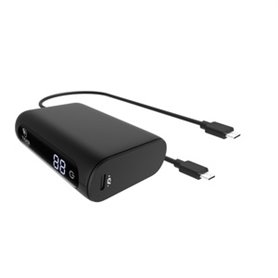 TIGER POWER POWERBANK 10000MAH PD + QC AVEC 2 CABLES USB-C NOIR