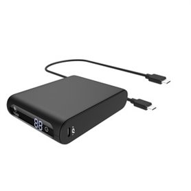 TIGER POWER POWERBANK 20000MAH PD + QC AVEC 2 CABLES USB-C NOIR