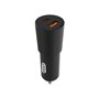 CHARGEUR VOITURE PD 20W USB-C + QC 18W USB-A NOIR