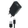 PACK CHARGEUR SECTEUR 12W + USB-A MICRO-USB NOIR