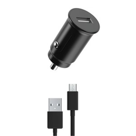 PACK CHARGEUR VOITURE 12W + USB-A MICRO-USB NOIR