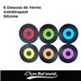 SET DE 6 DESSOUS DE VERRES DISQUE VINYLE