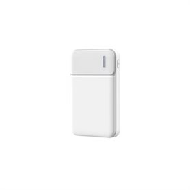 POWERBANK 5000 MAH PLASTIQUE RECYCLE BLANC