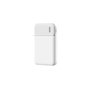 POWERBANK 5000 MAH PLASTIQUE RECYCLE BLANC