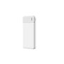 POWERBANK 10000 MAH PLASTIQUE RECYCLE BLANC