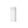 POWERBANK 20000 MAH PLASTIQUE RECYCLE BLANC