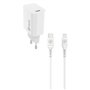 PACK CHARGEUR SECTEUR 20W + CABLE LIGHTNING BLANC