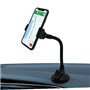 SUPPORT VOITURE FLEX PARE-BRISE / TABLEAU DE BORD EN PLASTIQUE RECYCLE POUR MOBILES 100MM MAX