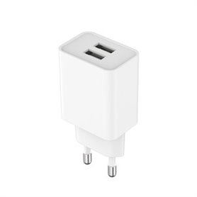 CHARGEUR SECTEUR 12W 2 USB-A BLANC