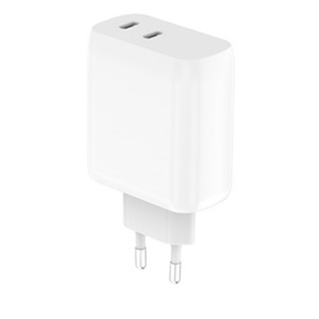 CHARGEUR SECTEUR GAN 40W 2 USB-C BLANC