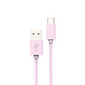 CABLE USB-A USB-C 1M ROSE