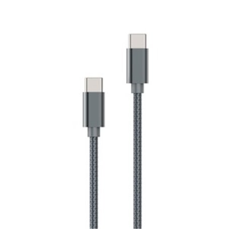 CABLE TRESSE USB-C USB-C 1M GRIS