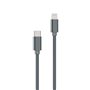 CABLE TRESSE USB-C LIGHTNING 1M GRIS