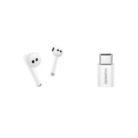 KIT FREEBUDS 4 C WHITE + ADAPTATEUR C AMZ