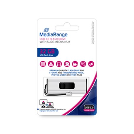 CLE USB3.0 32GO NOIRE ARGENT